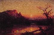 Jasper Francis Cropsey Sunset Eagle Cliff oil painting artist